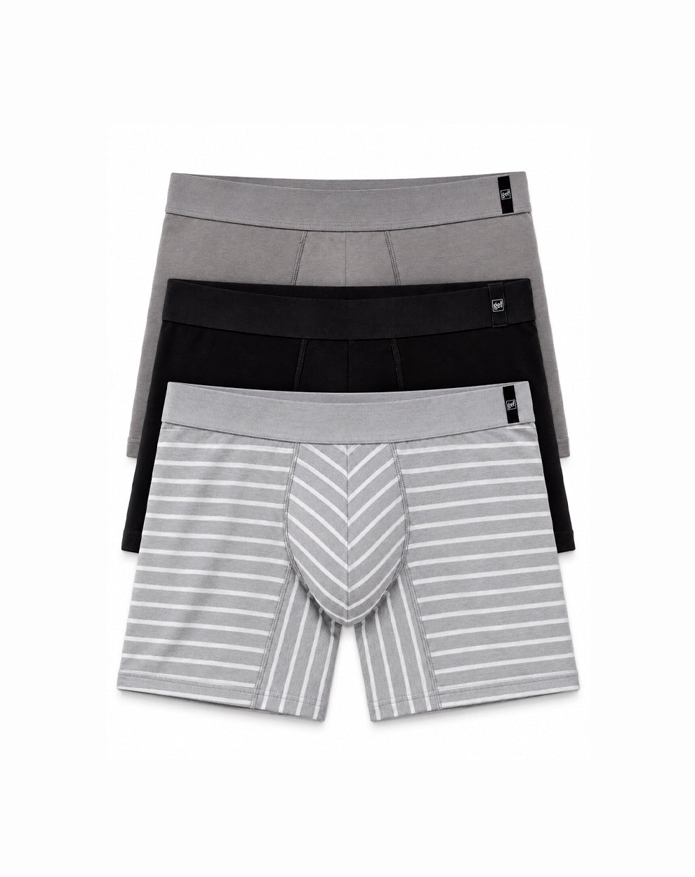 Bóxer medio algodón jersey x3unds surtido hombre