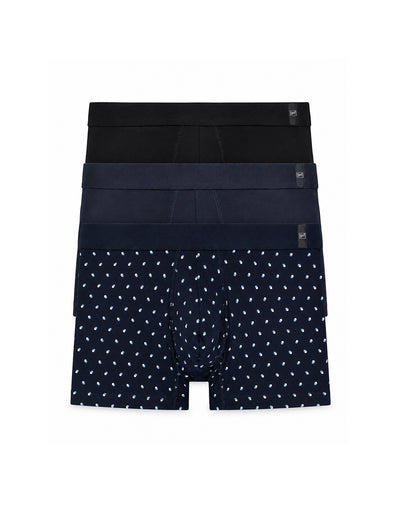 Bóxer medio algodón jersey x3unds surtido hombre