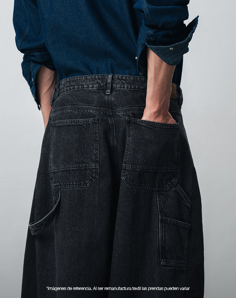 Jean wide leg remanufacturado Gef x Alejandro Crocker mujer