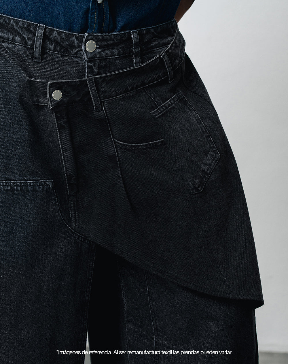 Jean wide leg remanufacturado Gef x Alejandro Crocker