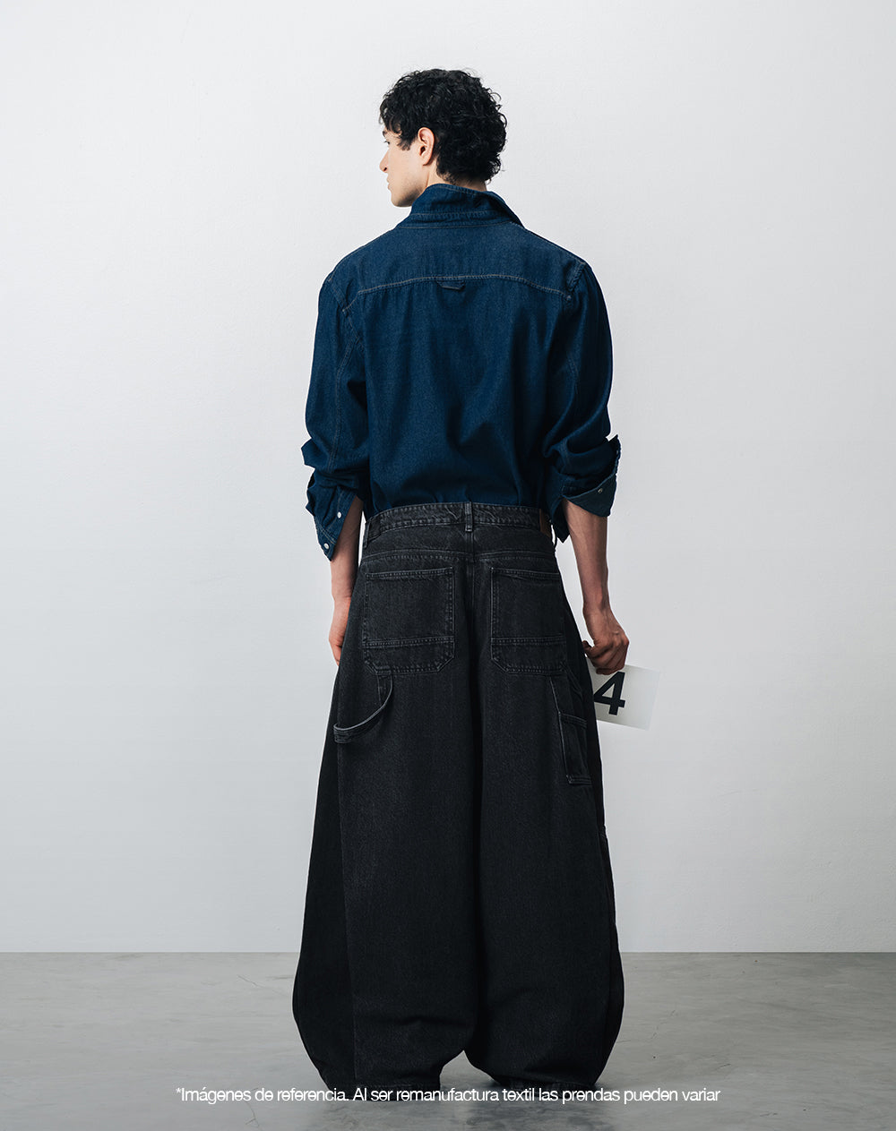 Jean wide leg remanufacturado Gef x Alejandro Crocker mujer
