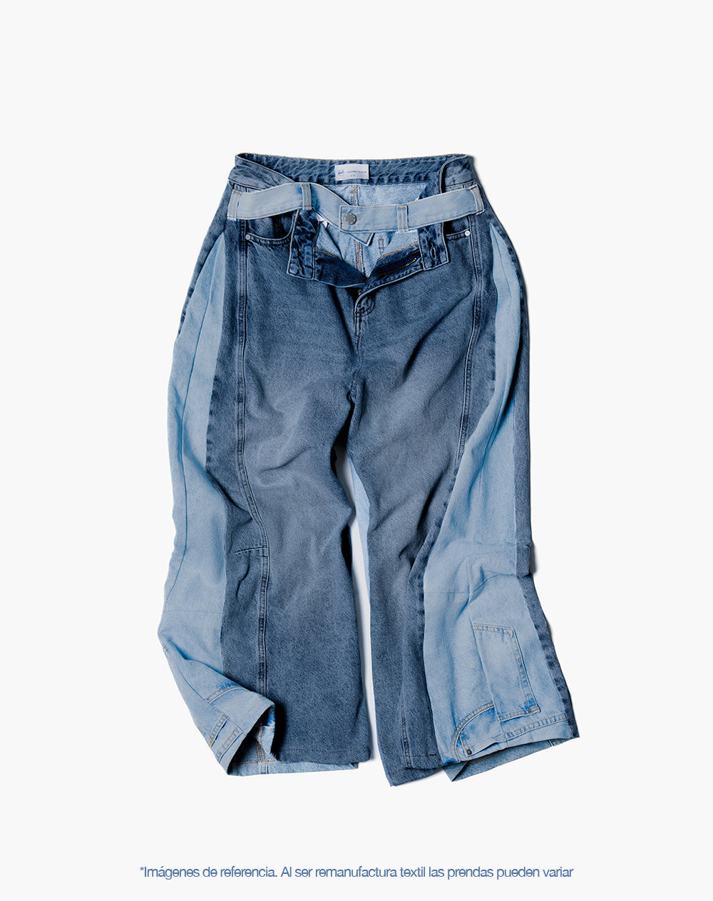 Jean wide leg remanufacturado Gef x Alejandro Crocker mujer