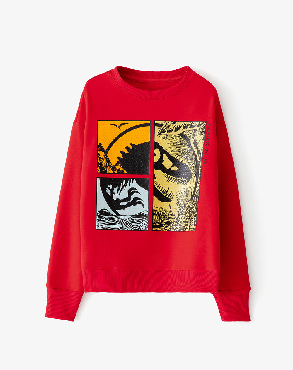 Buzo regular Jurassic World rojo niño