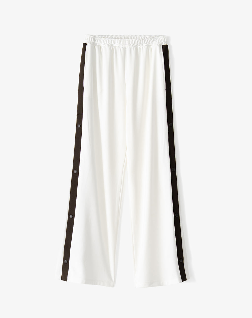 Pantalón relaxed tiro alto crudo mujer