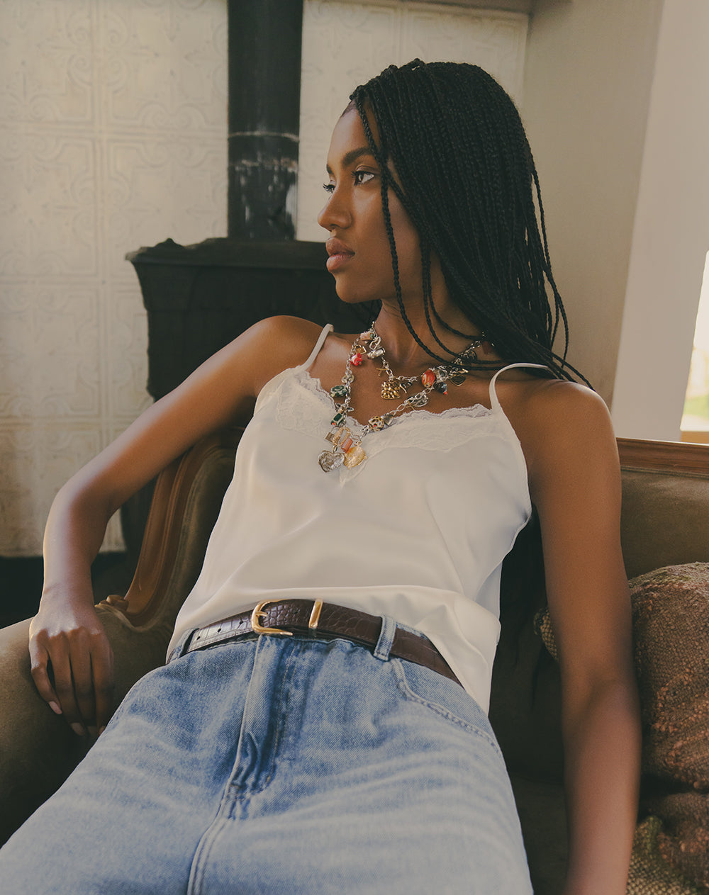 Collar plateado