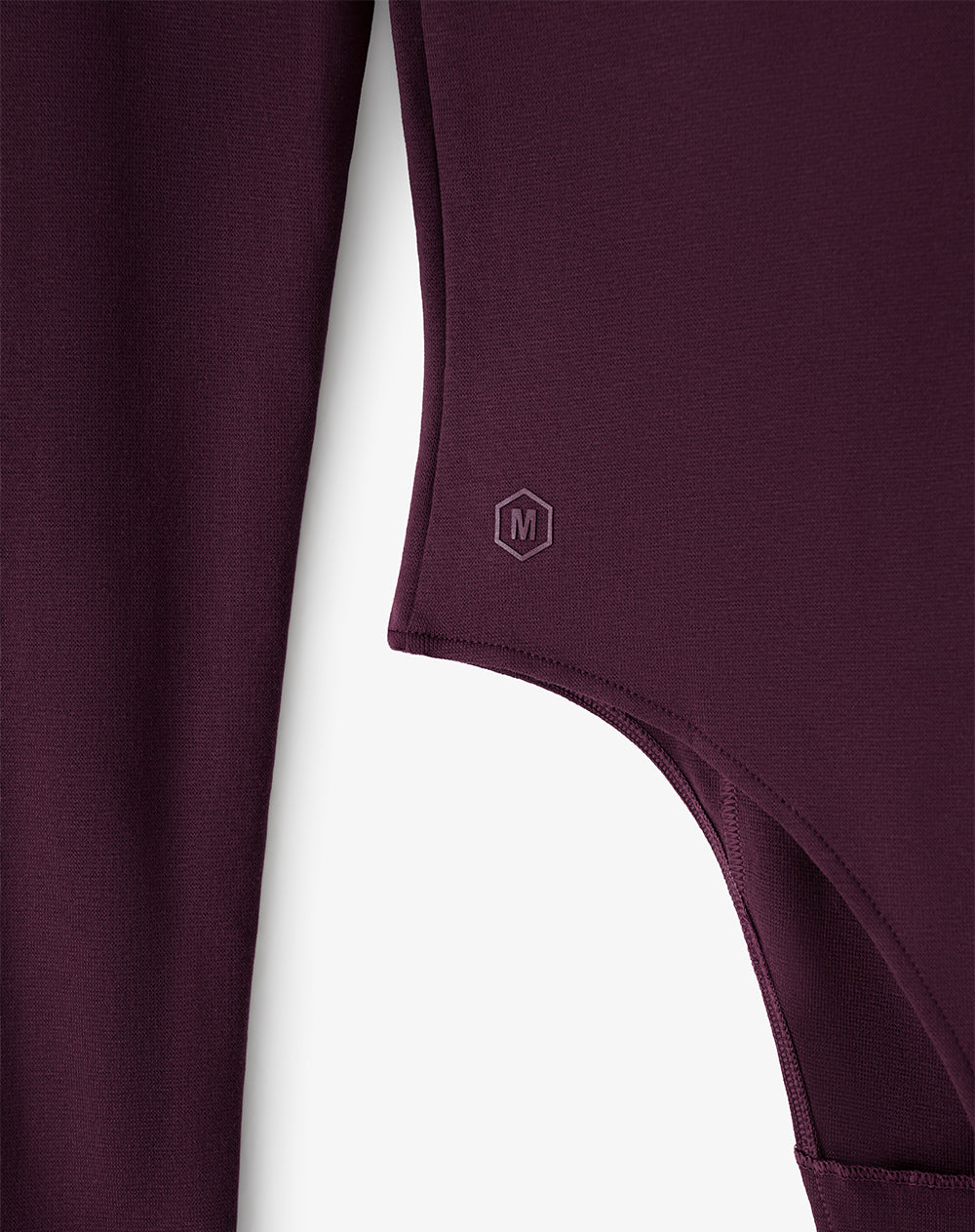 Body slim manga larga vinotinto mujer GEF | MORAT