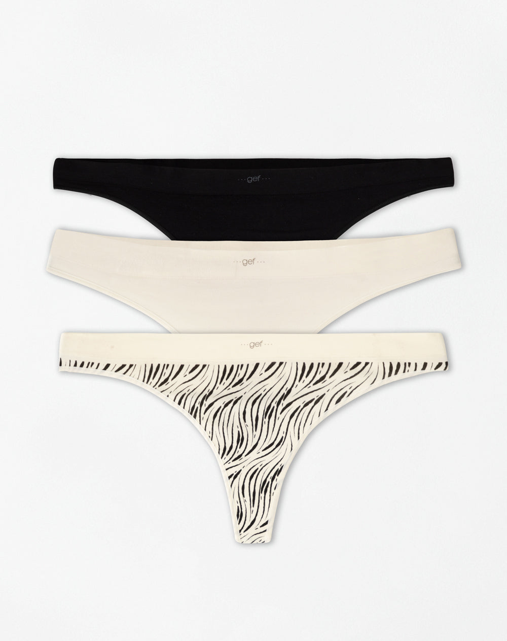 3 pantys Dax brasilero en seamless tiro medio surtido