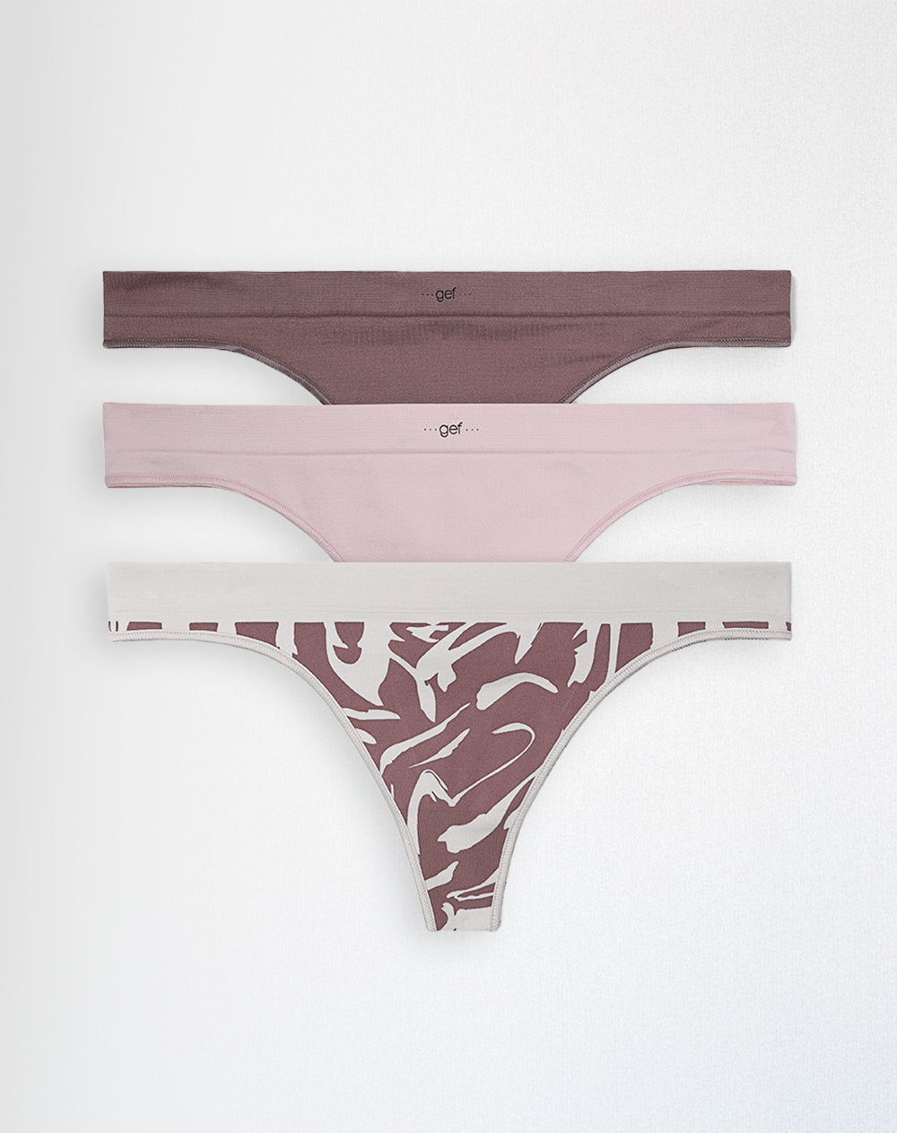 Panty tipo tanga  x3unds pocas costuras surtido