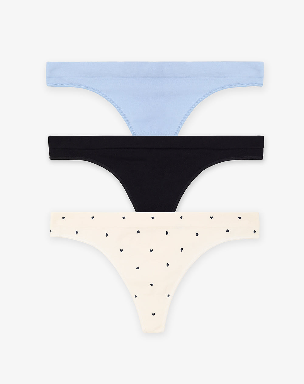 3 pantys brasilero en seamless tiro medio surtido