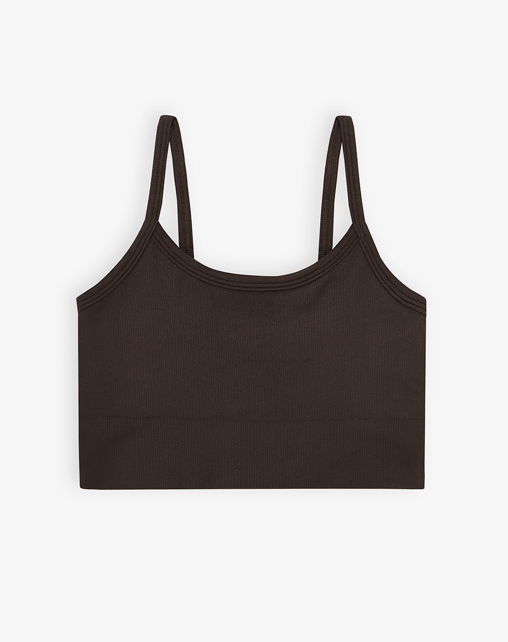Top + biker deportivo chocolate mujer