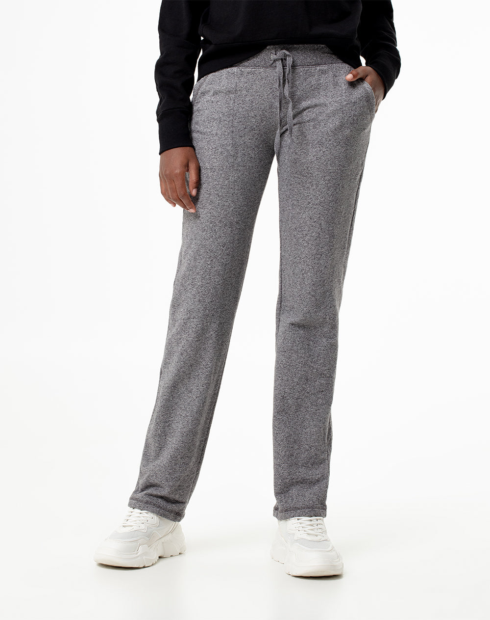 Jogger algodón sostenible gris para mujer
