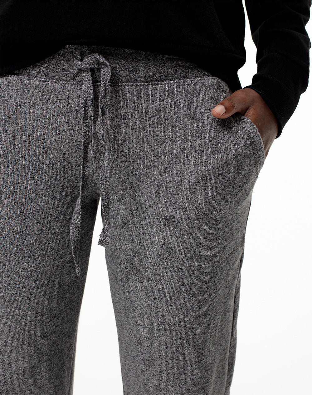 Jogger algodón sostenible gris para mujer