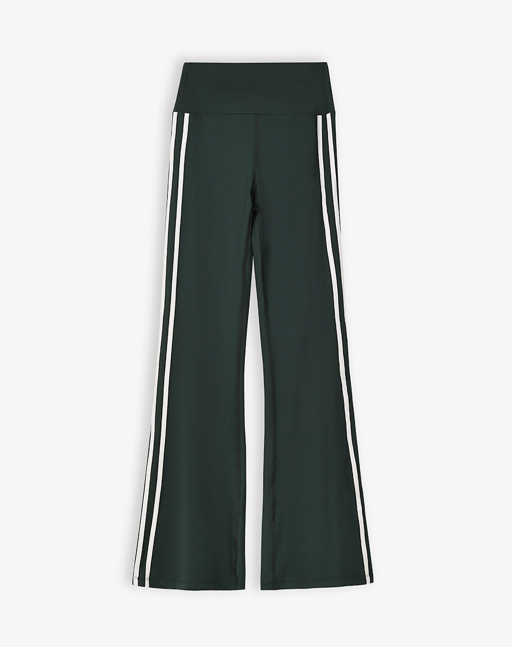 Pantalón slim tiro alto verde mujer