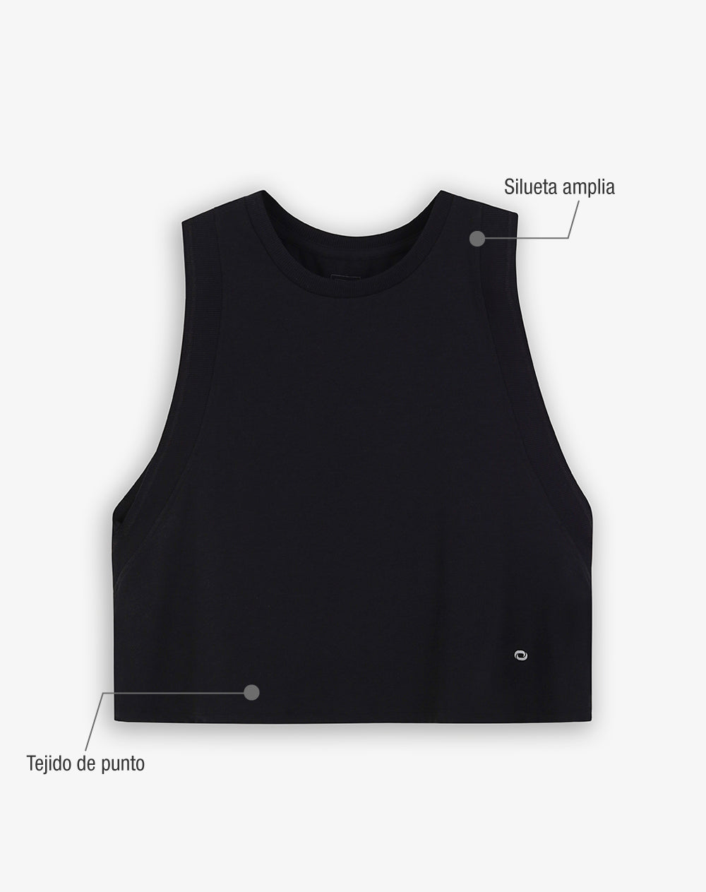 Camiseta + short deportivo negro mujer
