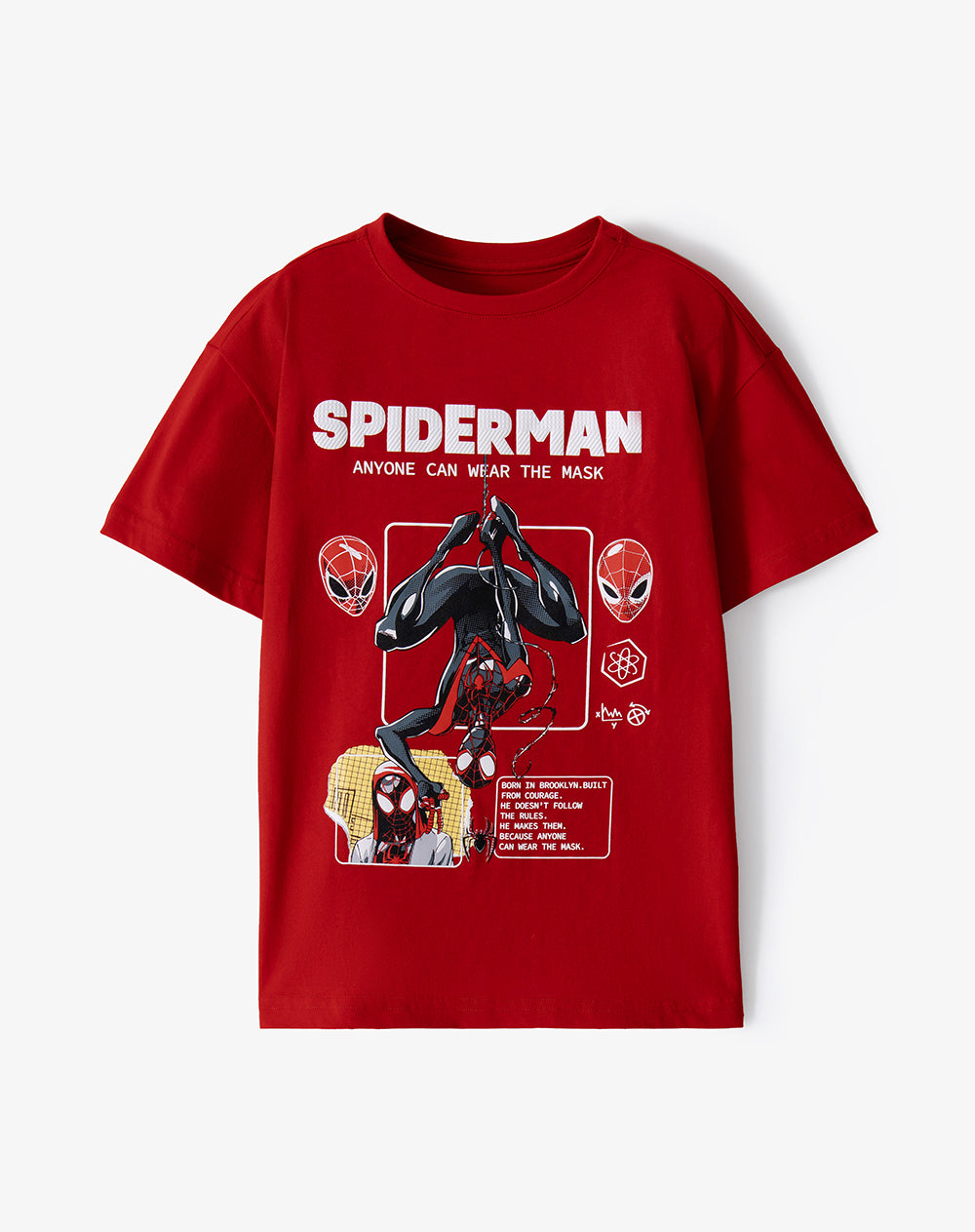 Camiseta regular manga corta roja niño