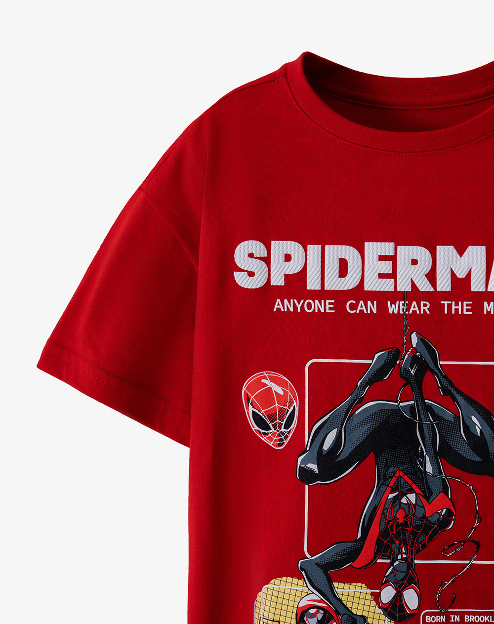 Camiseta regular manga corta roja niño