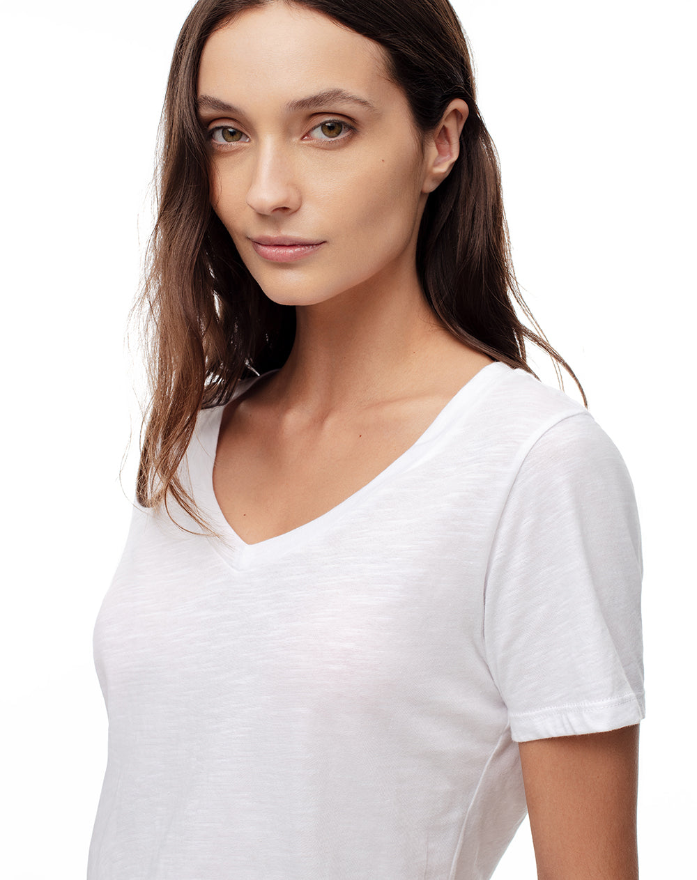 Camiseta regular fit manga corta blanca