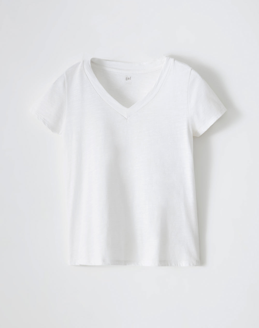 Camiseta regular fit manga corta blanca