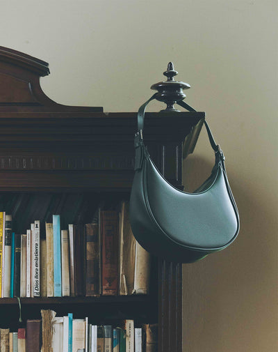 Bolso tipo baguette negro mujer