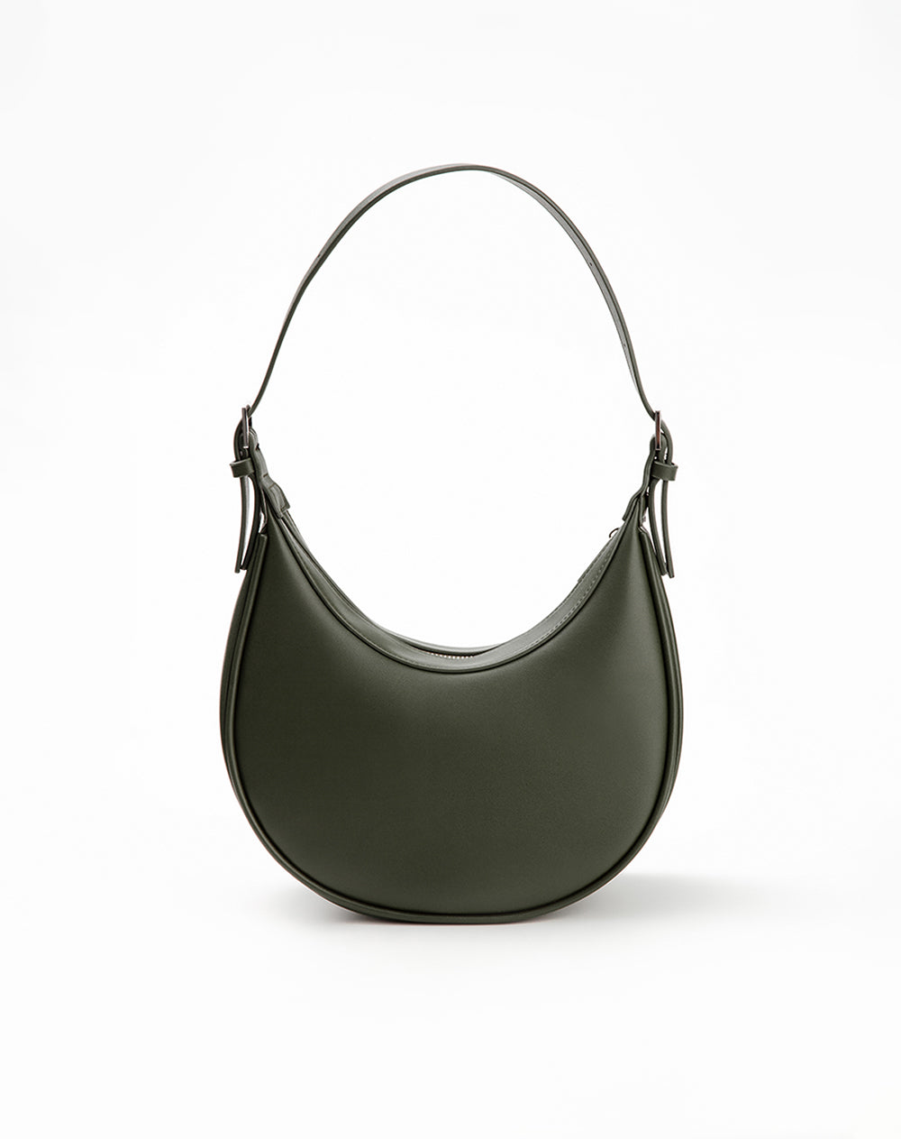 Bolso tipo baguette verde mujer
