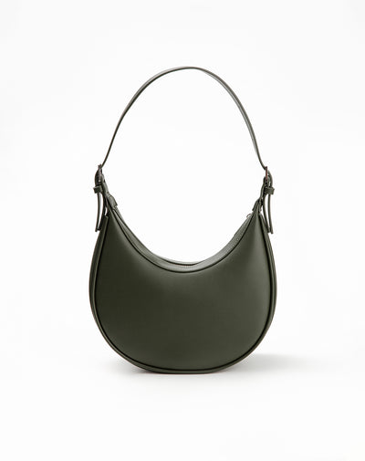 Bolso tipo baguette verde mujer