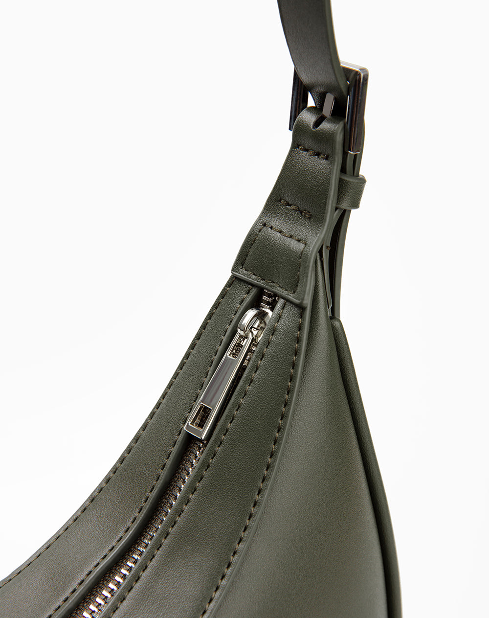 Bolso tipo baguette verde mujer
