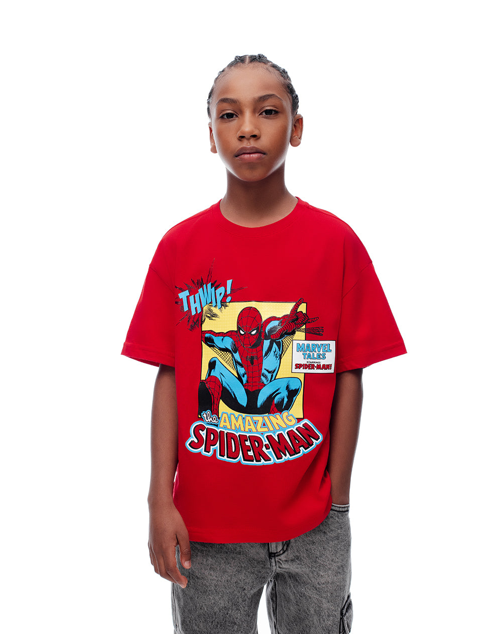Camiseta regular fit manga corta roja