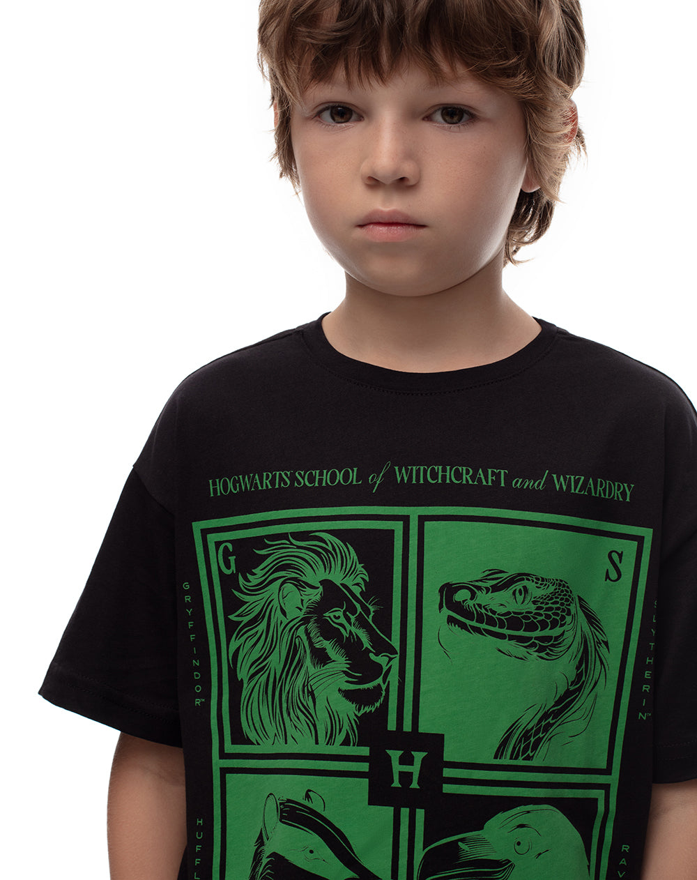 Camiseta algodón Harry Pother negra niño