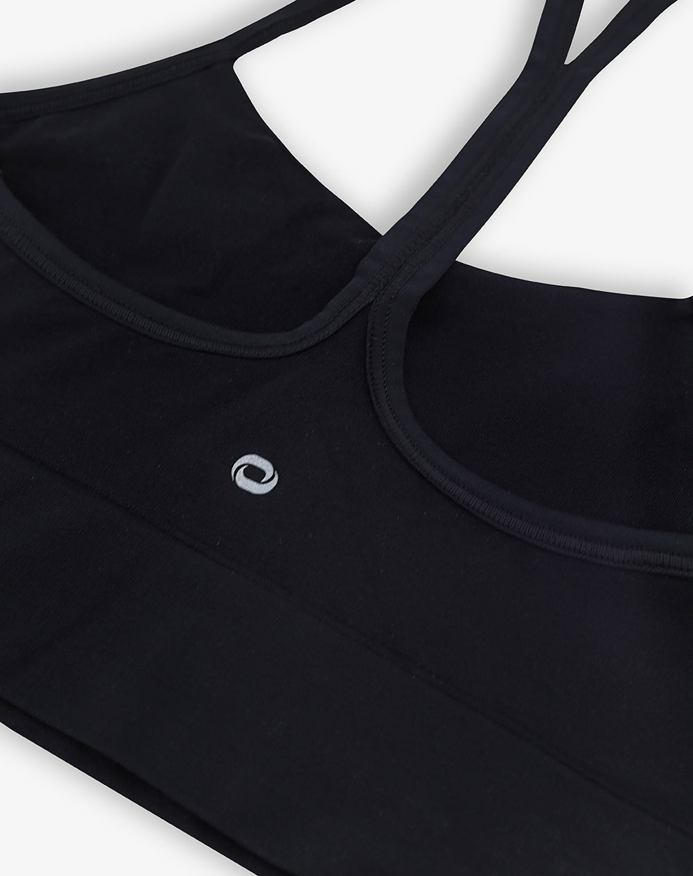 Top deportivo soporte medio seamless negro