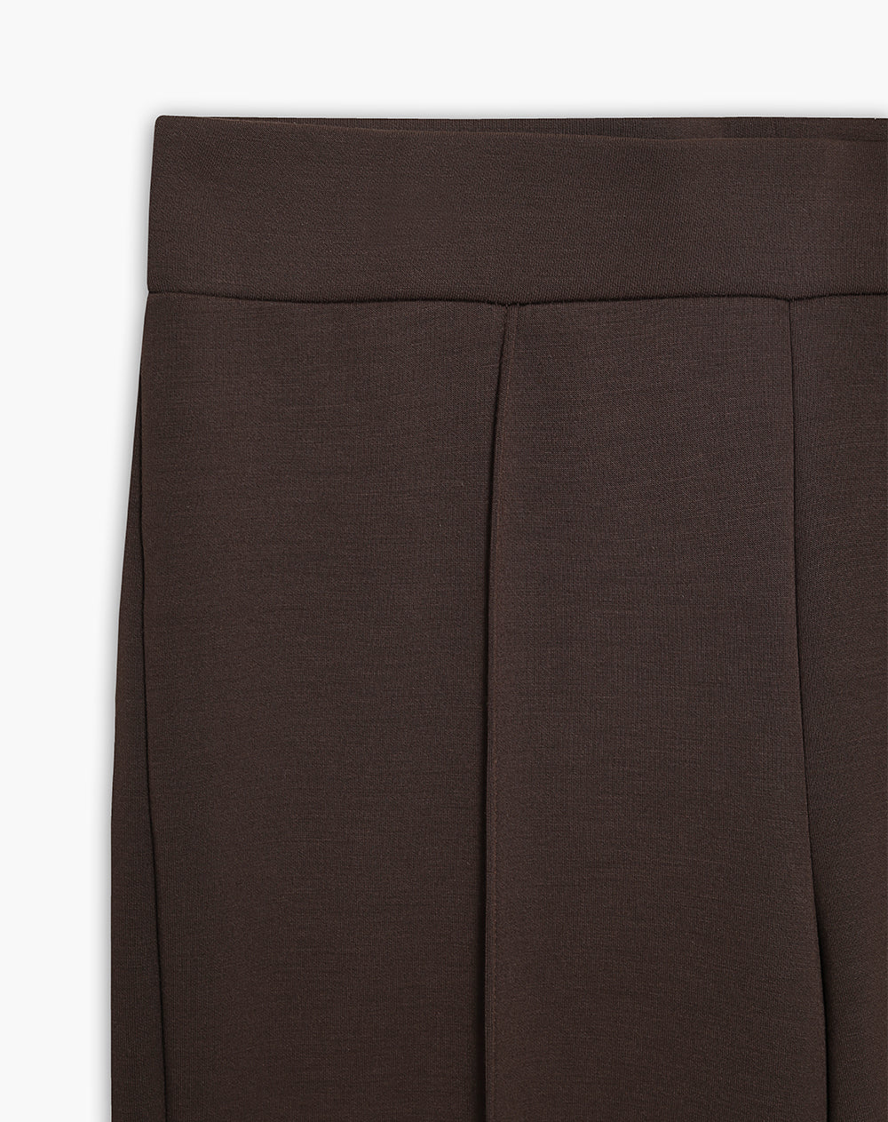 Pantalón tiro medio bota campana chocolate mujer