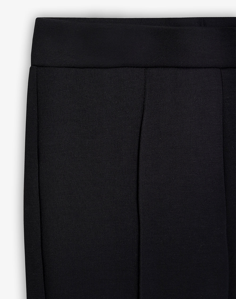 Pantalón tiro medio bota campana negro mujer