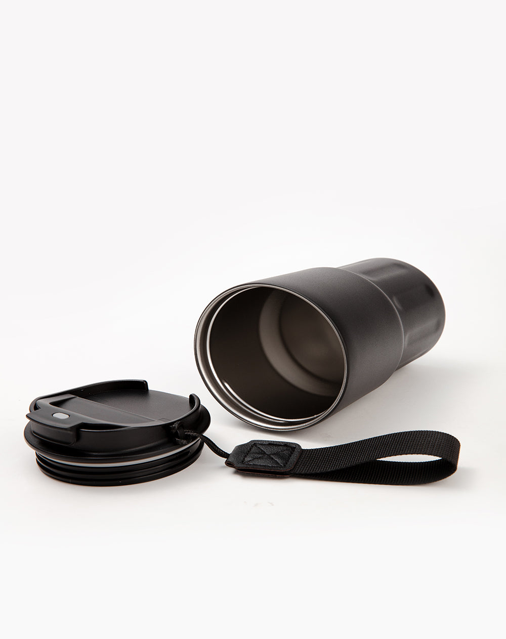 Termo térmico negro 360ml mujer