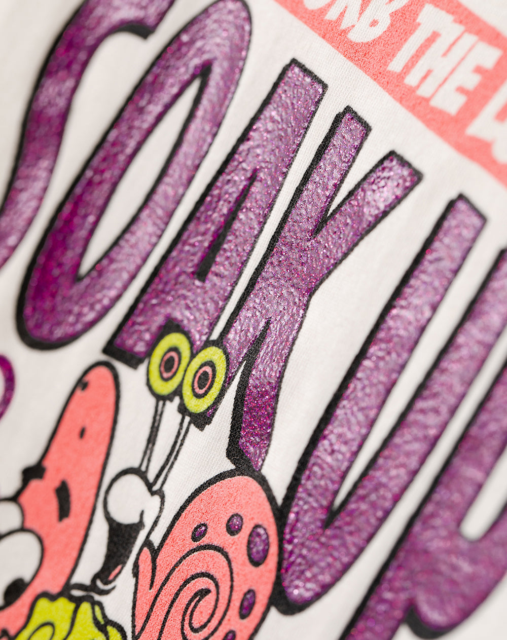 Camiseta regular Bob Esponja blanca niña