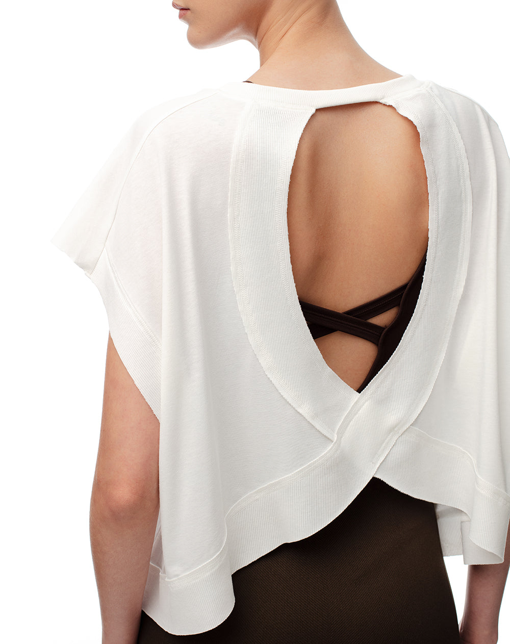 Camiseta relaxed fit manga corta blanca