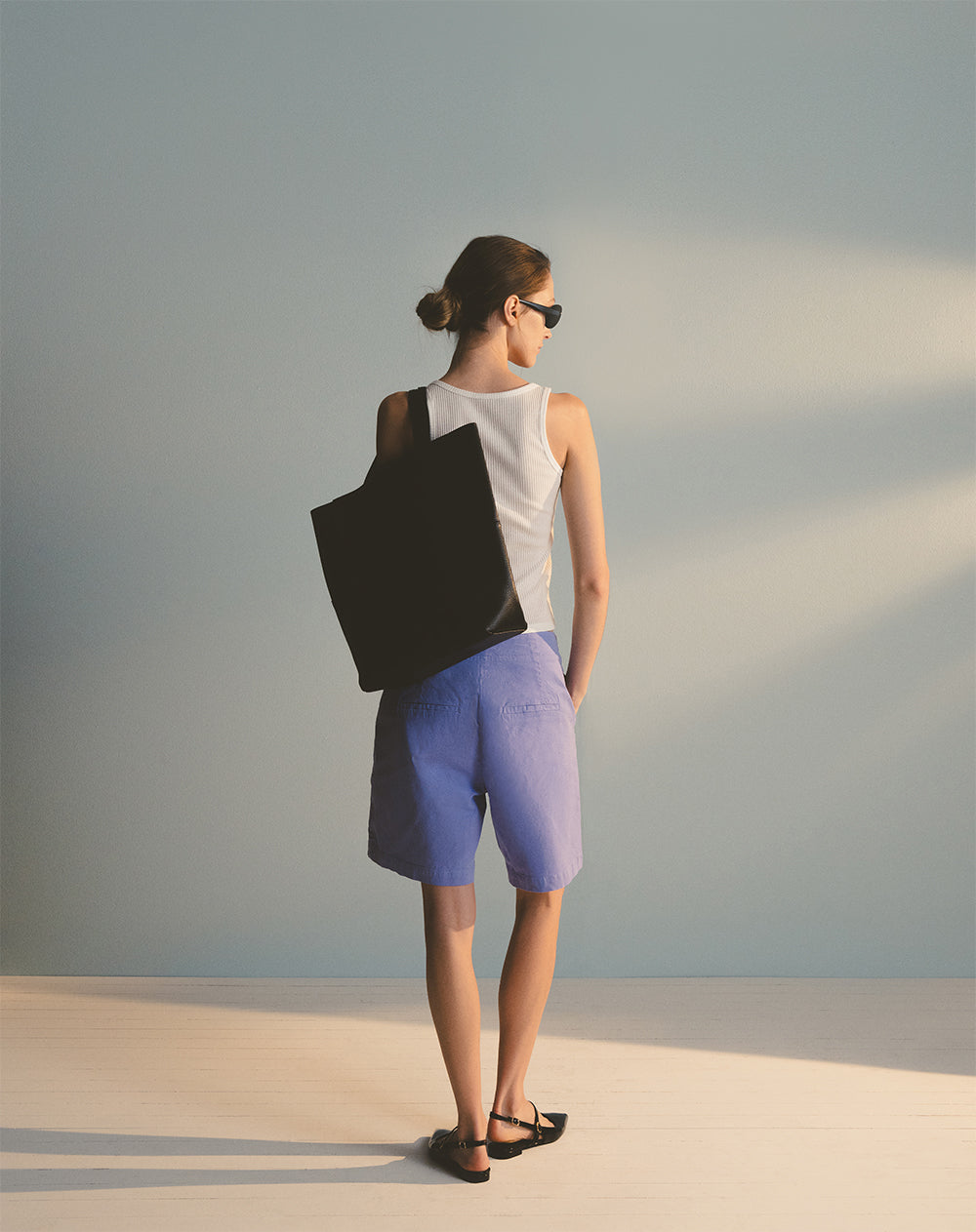 Bermuda regular fit lila