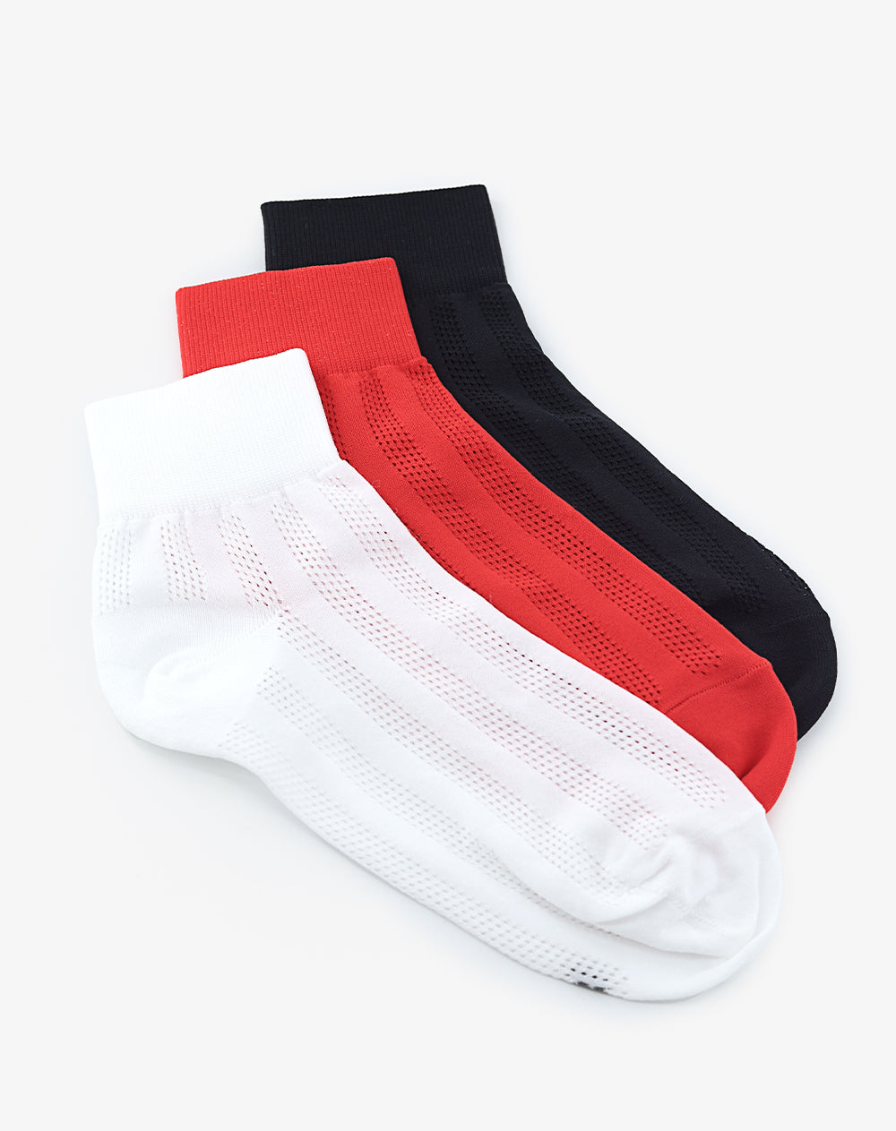 Medias mujer tobilleras pack x3 surtido
