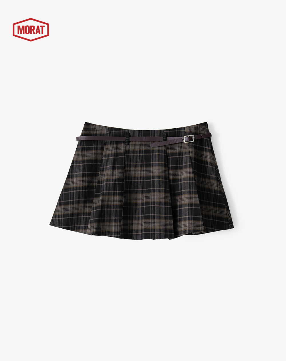 Falda tableada con short interno cuadros mujer GEF | MORAT