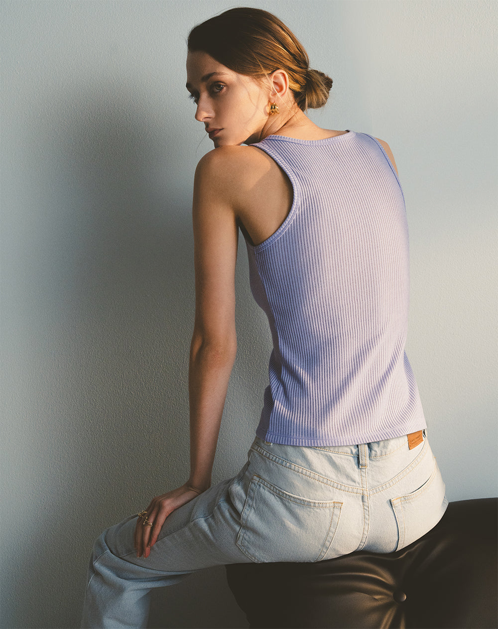 Camiseta fitted fit lila