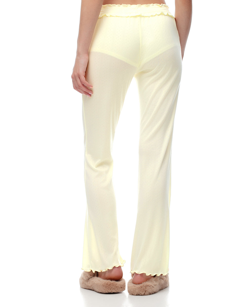 Pantalón de pijama amarillo mujer