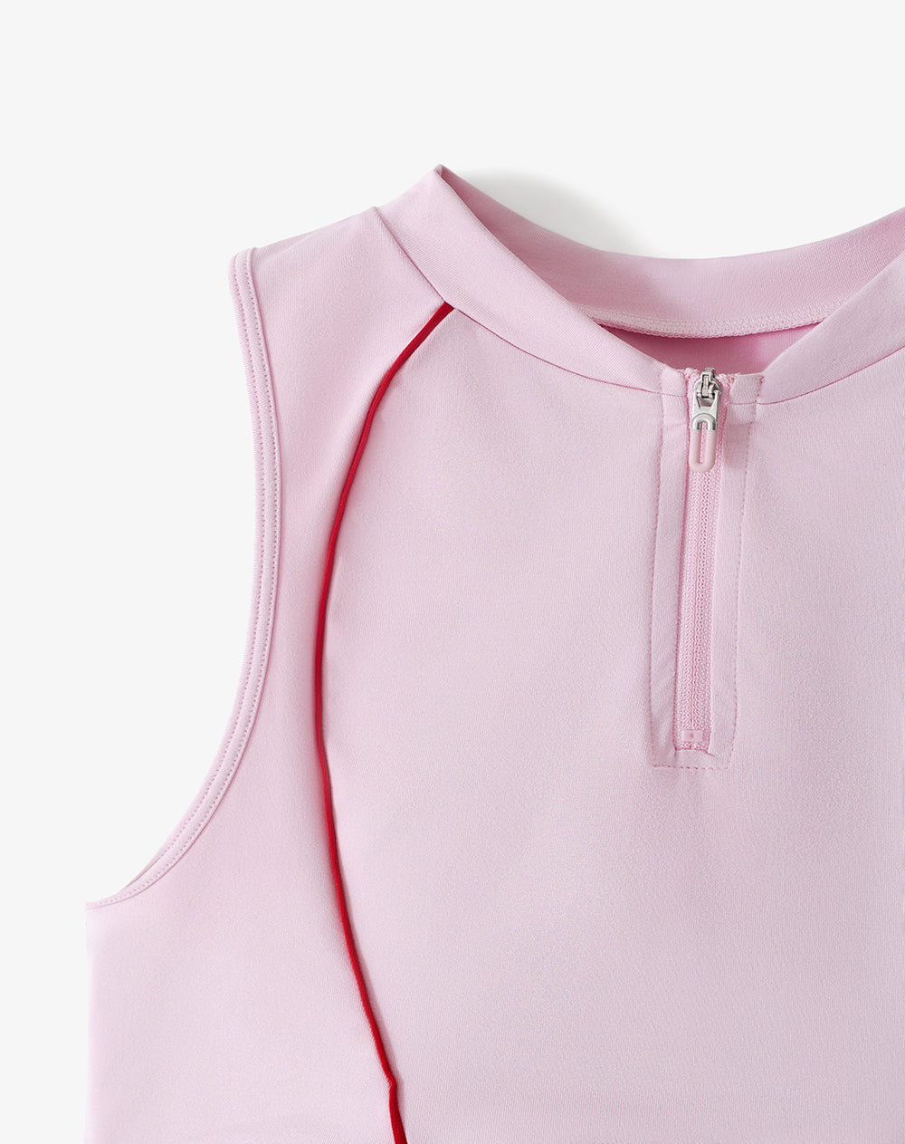 Top deportivo soporte medio rosado mujer