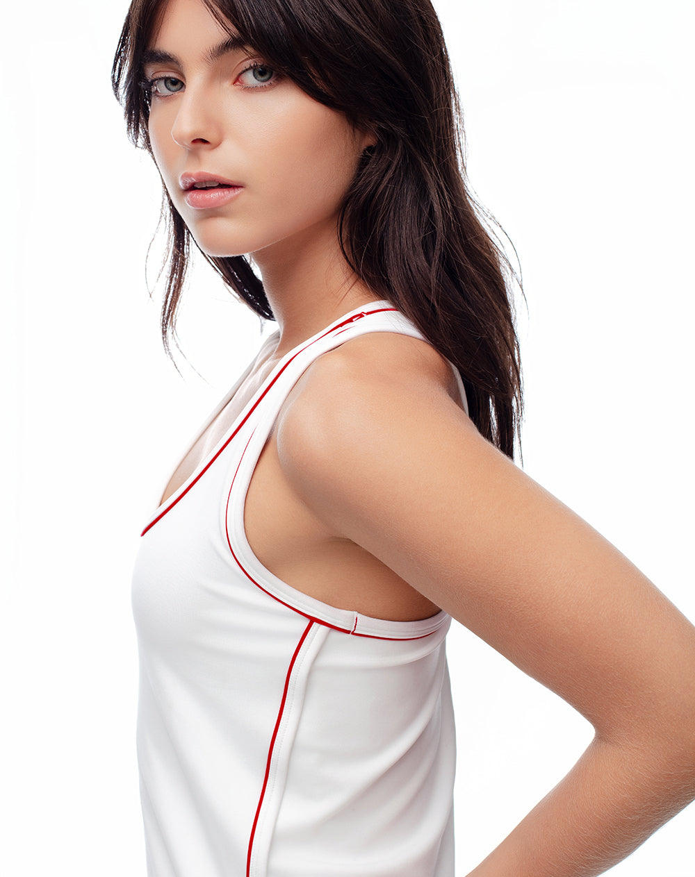 Vestido deportivo ciclista interno blanco mujer