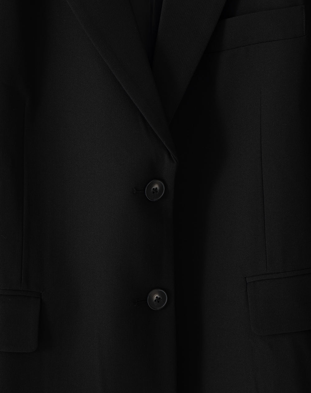 Chaqueta loose fit sin capucha negra