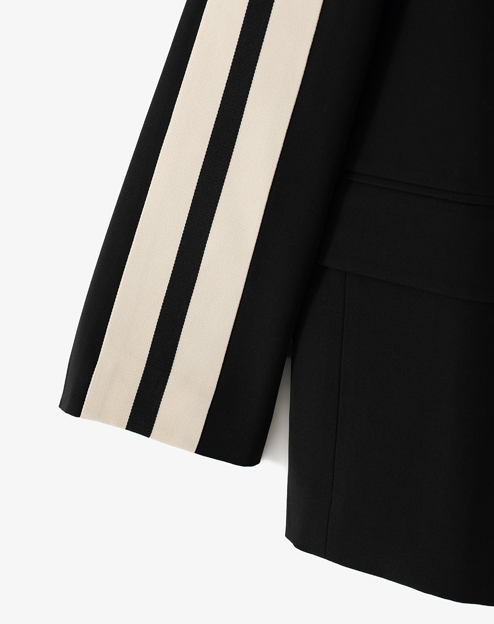 Chaqueta loose fit sin capucha negra