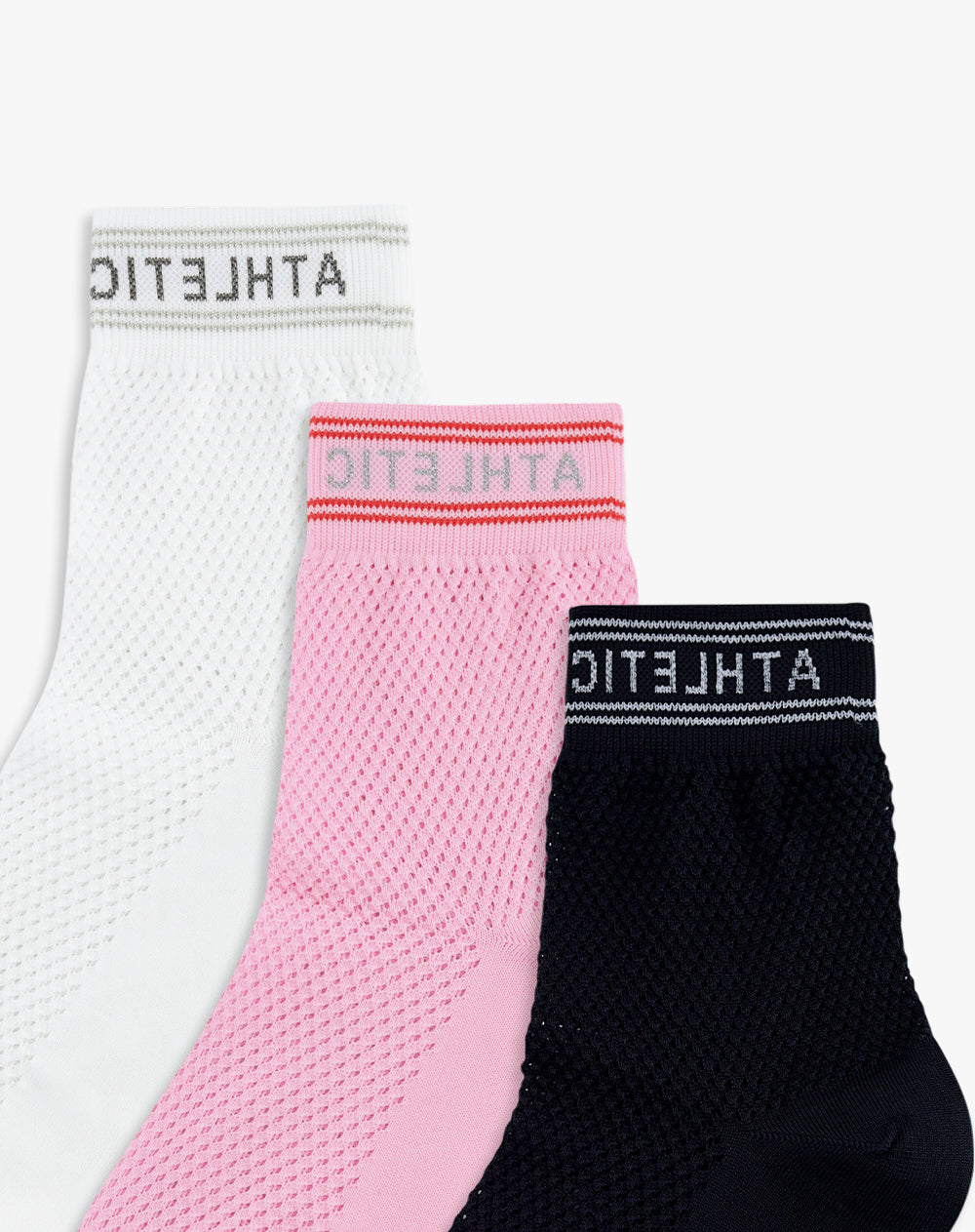 medias mujer tobilleras pack x3 surtido