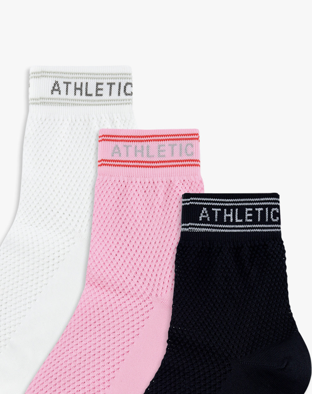 medias mujer tobilleras pack x3 surtido
