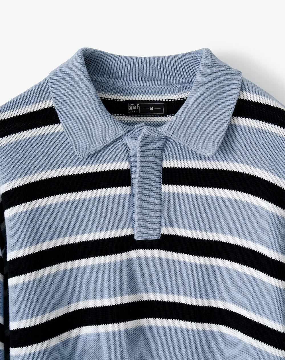 Buzo regular azul rayas hombre