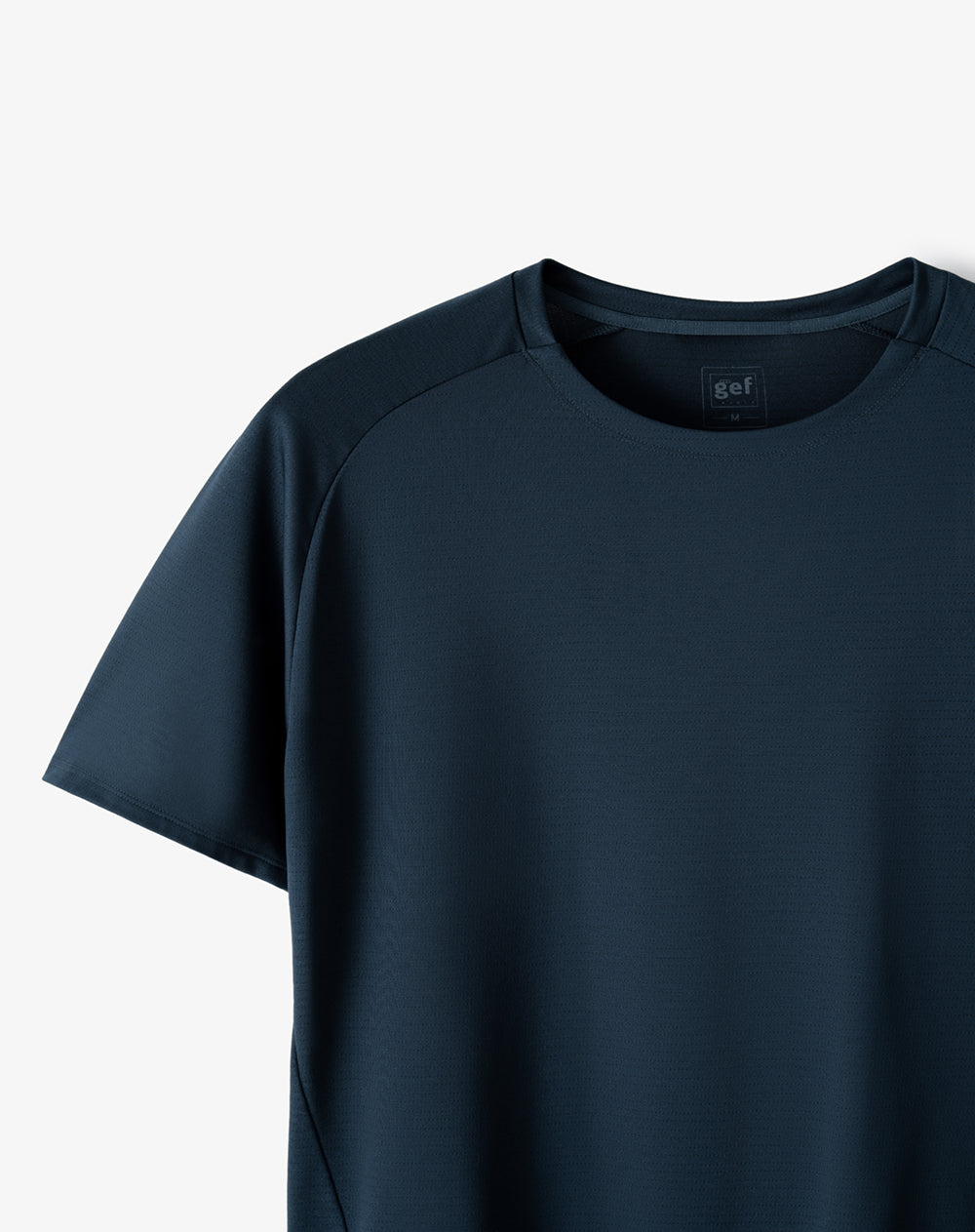 Camiseta regular manga corta azul hombre