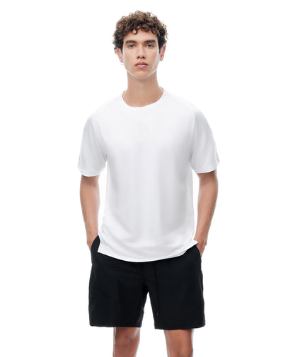 Camiseta regular manga corta blanca hombre