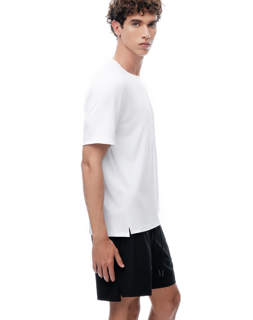 Camiseta regular manga corta blanca hombre