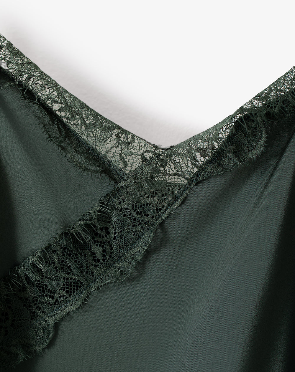 Top en tiras delgadas soporte ligero verde mujer